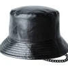 Chain Faux Leather Bucket-Kangol Outlet