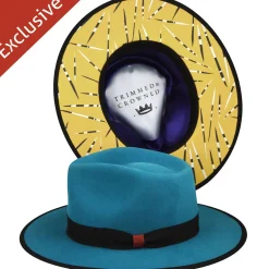 216 Fedora-Trimmed & Crowned Sale