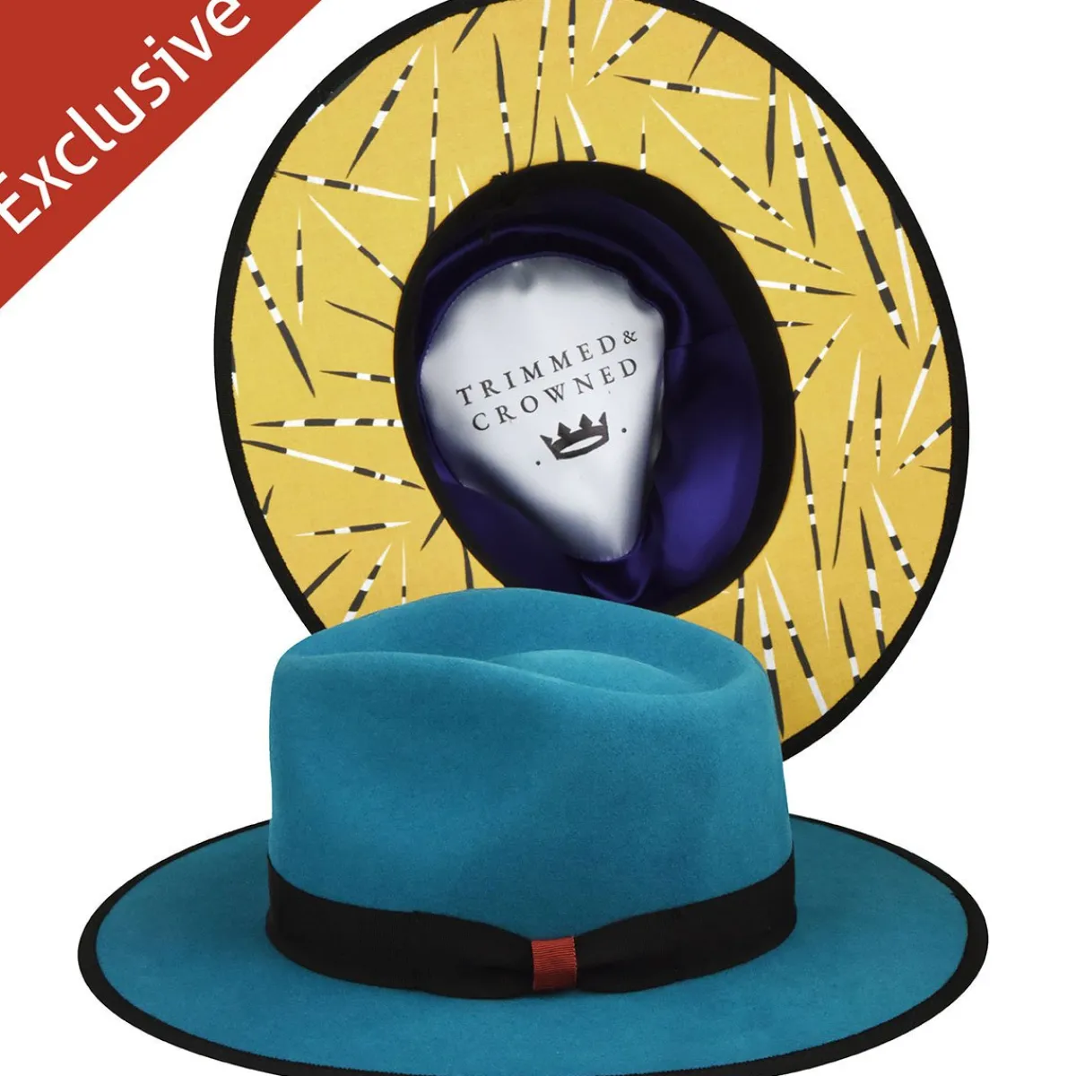 216 Fedora-Trimmed & Crowned Sale