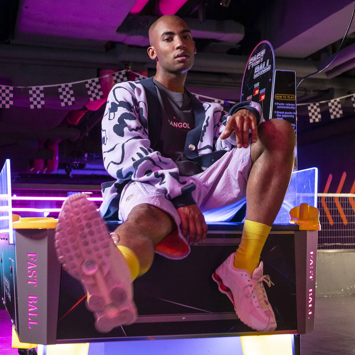 Graffiti Cardigan-Kangol Discount