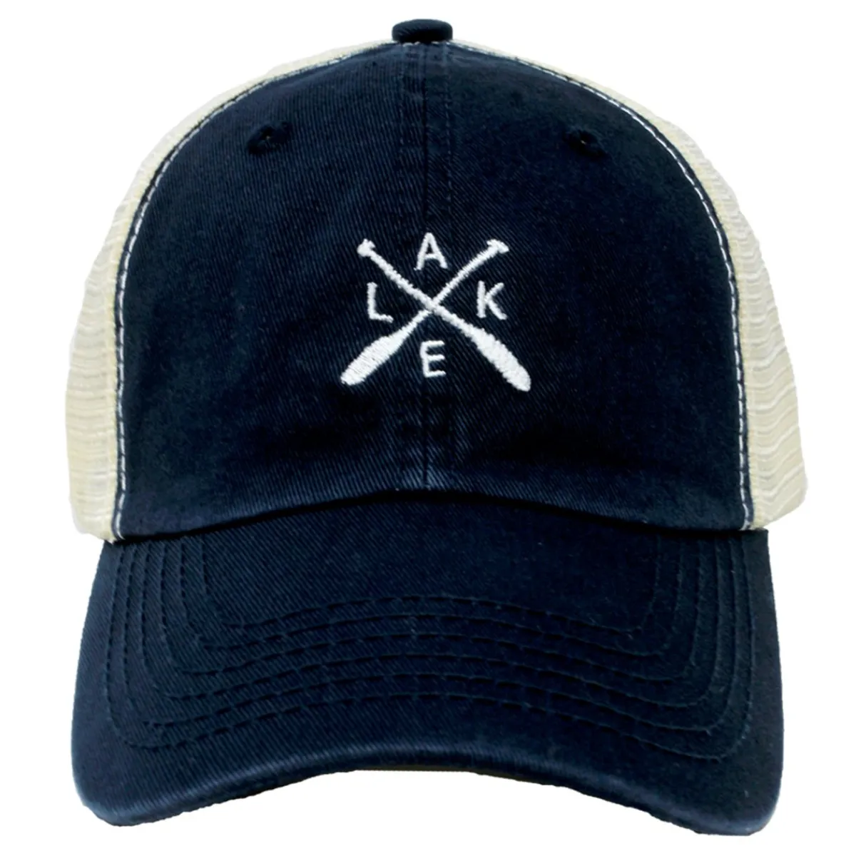 Lake Oars Mesh Back Baseball Cap-PonyFlo New
