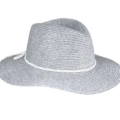 Marled Straw Fedora-David & Young New