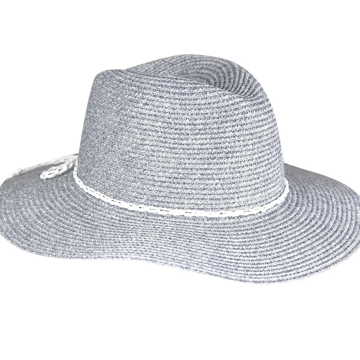 Marled Straw Fedora-David & Young New
