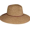 Marled Straw PU Band Fedora-David & Young Best