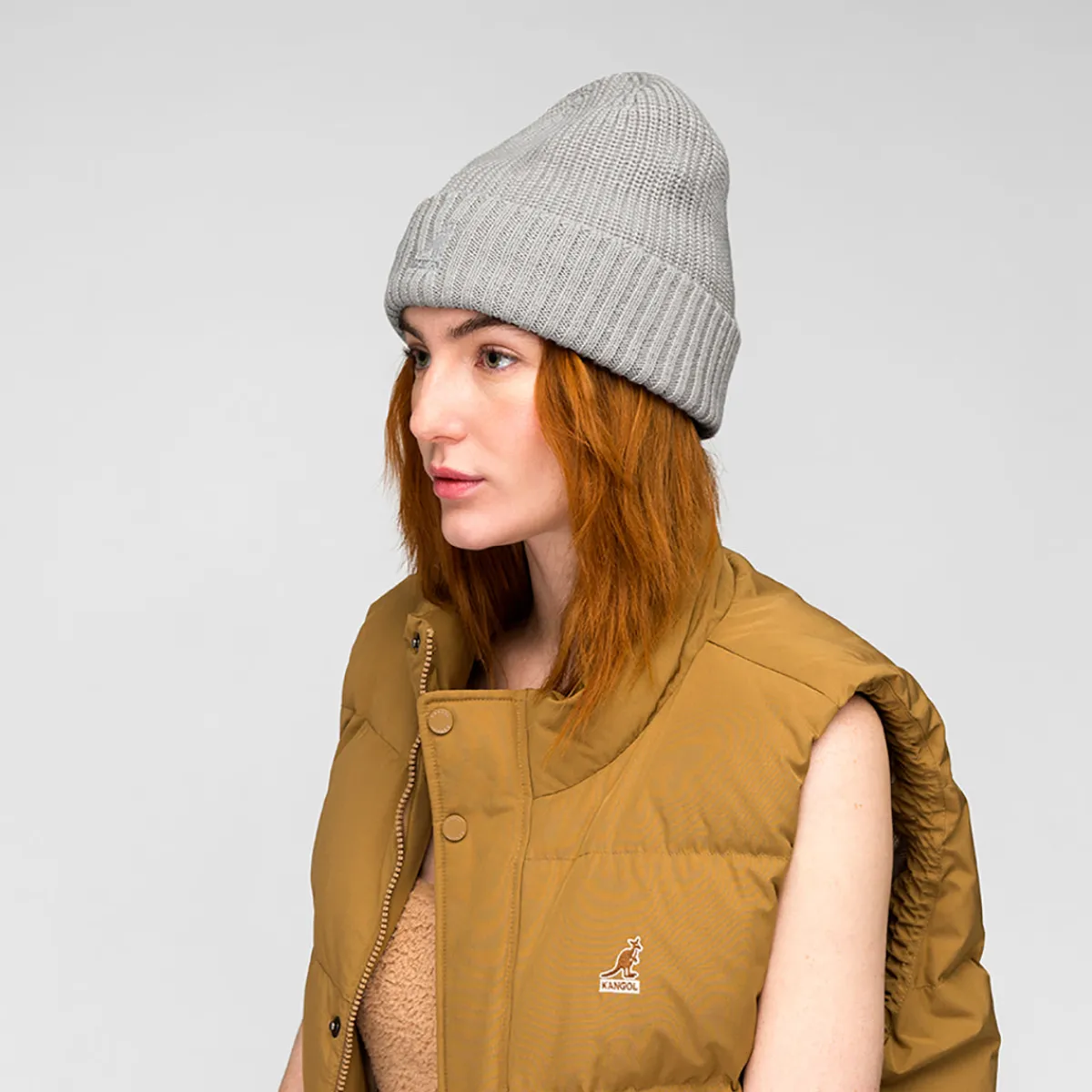 Merino Wool Rib Beanie-Kangol Fashion