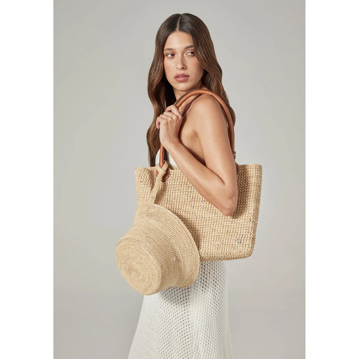Raffia Braid Hat Clip-Helen Kaminski New