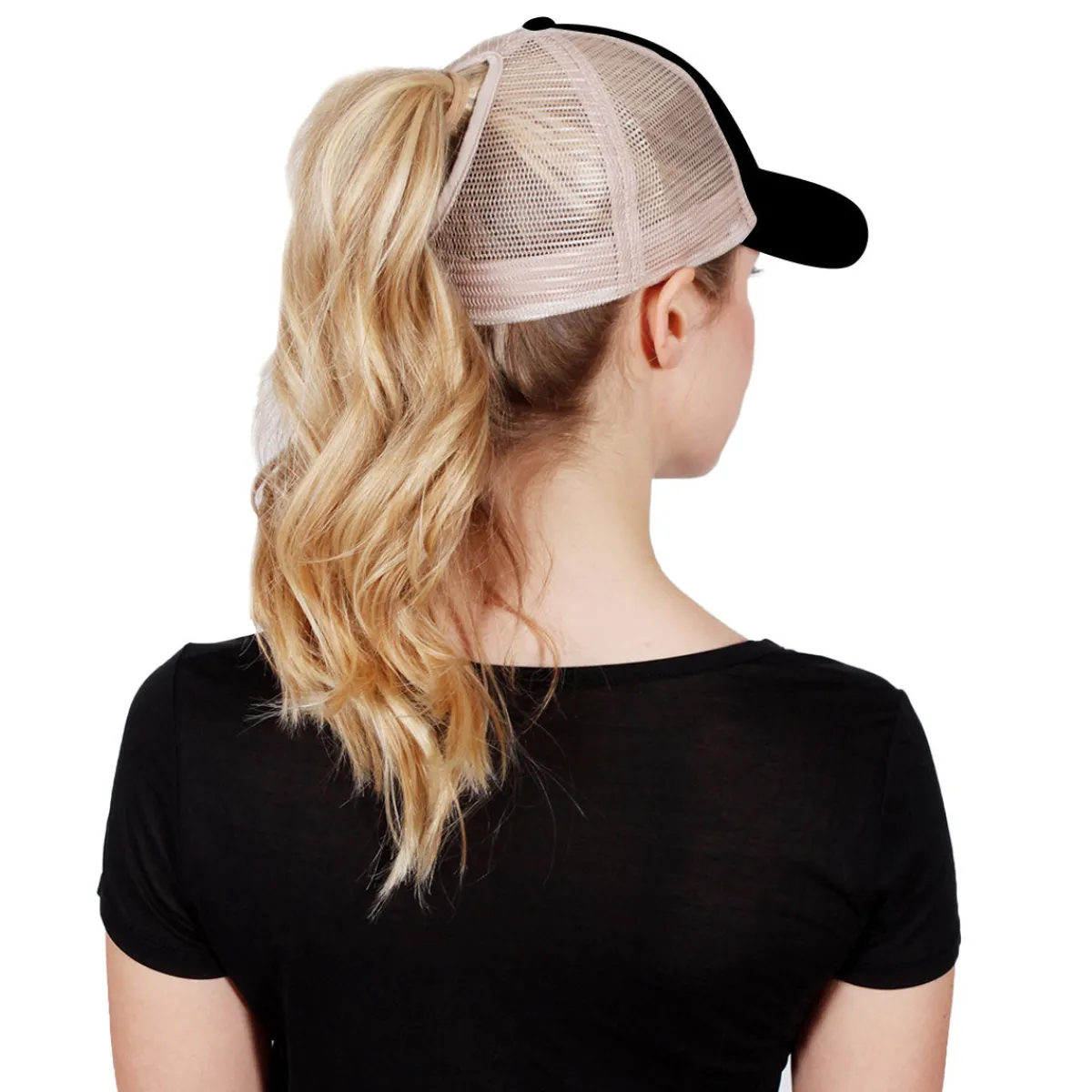 Rainbow Heart Mesh Back Baseball Cap-PonyFlo New