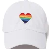 Rainbow Heart Baseball Cap-PonyFlo Fashion