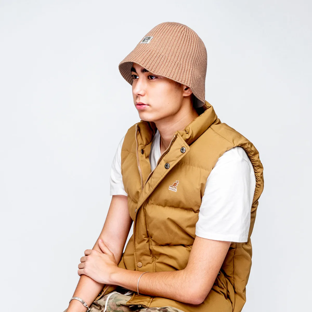 Washed Knit Bucket-Kangol New