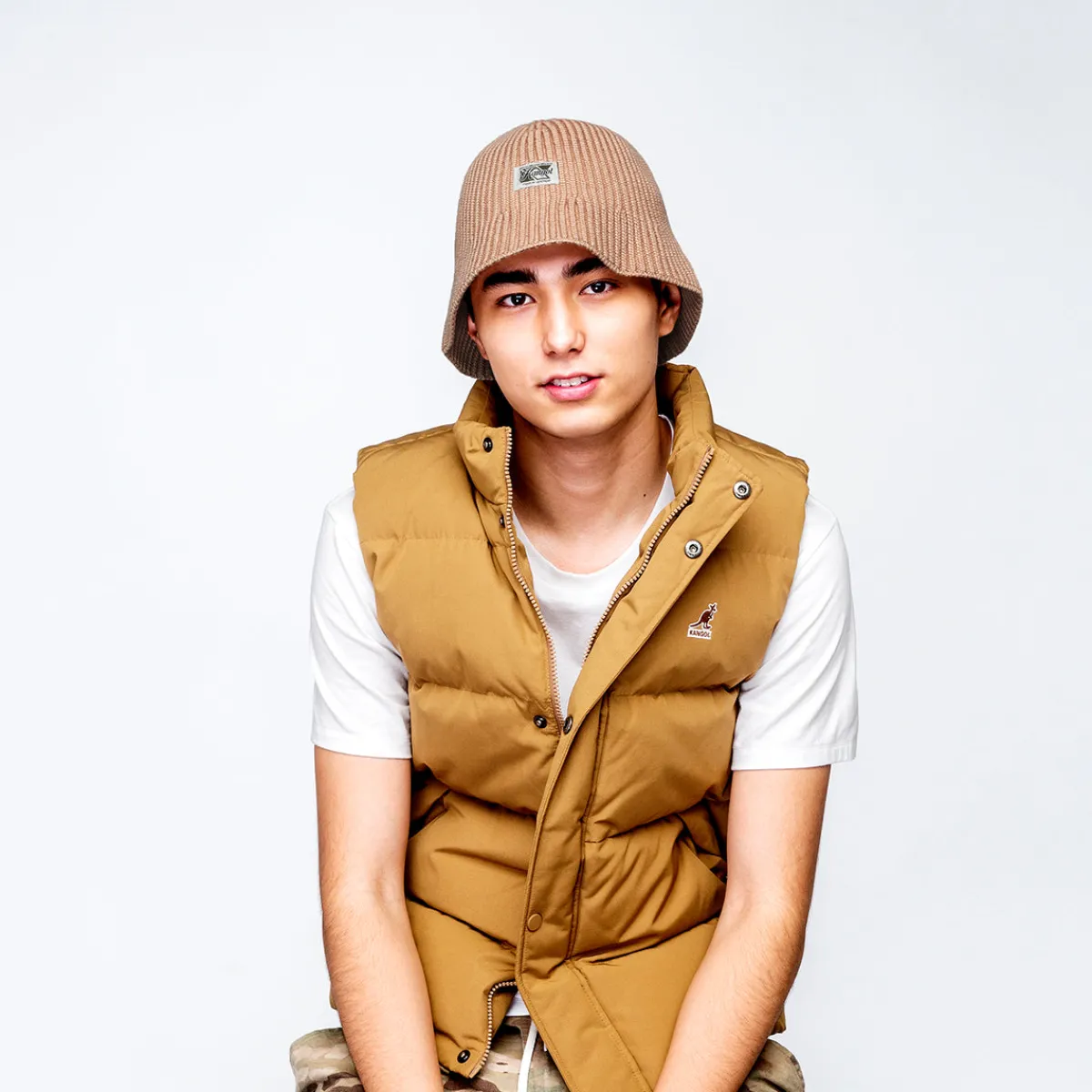 Washed Knit Bucket-Kangol New
